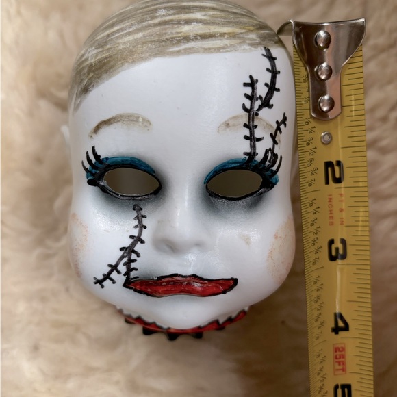 Creepy Baby Doll Head One of a Kind Hand Crafted - Picture 5 of 6